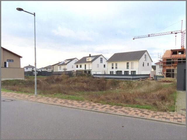Baugrundstueck für DHH Philippsburg